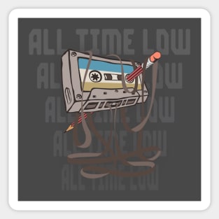 All Time Low Cassette Sticker